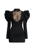 Rochie mini neagră Black Drama