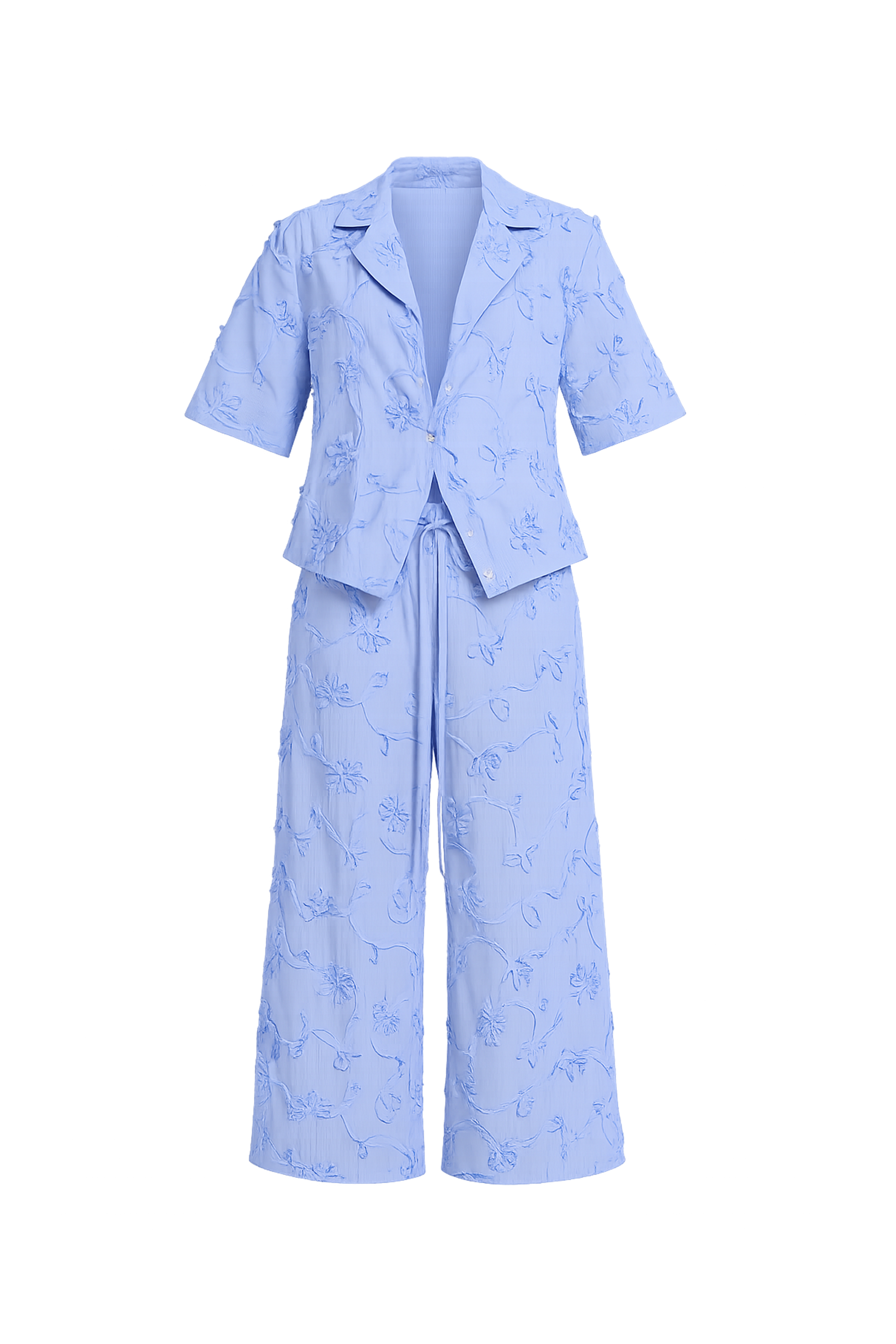 Compleu Azur Bloom din bumbac