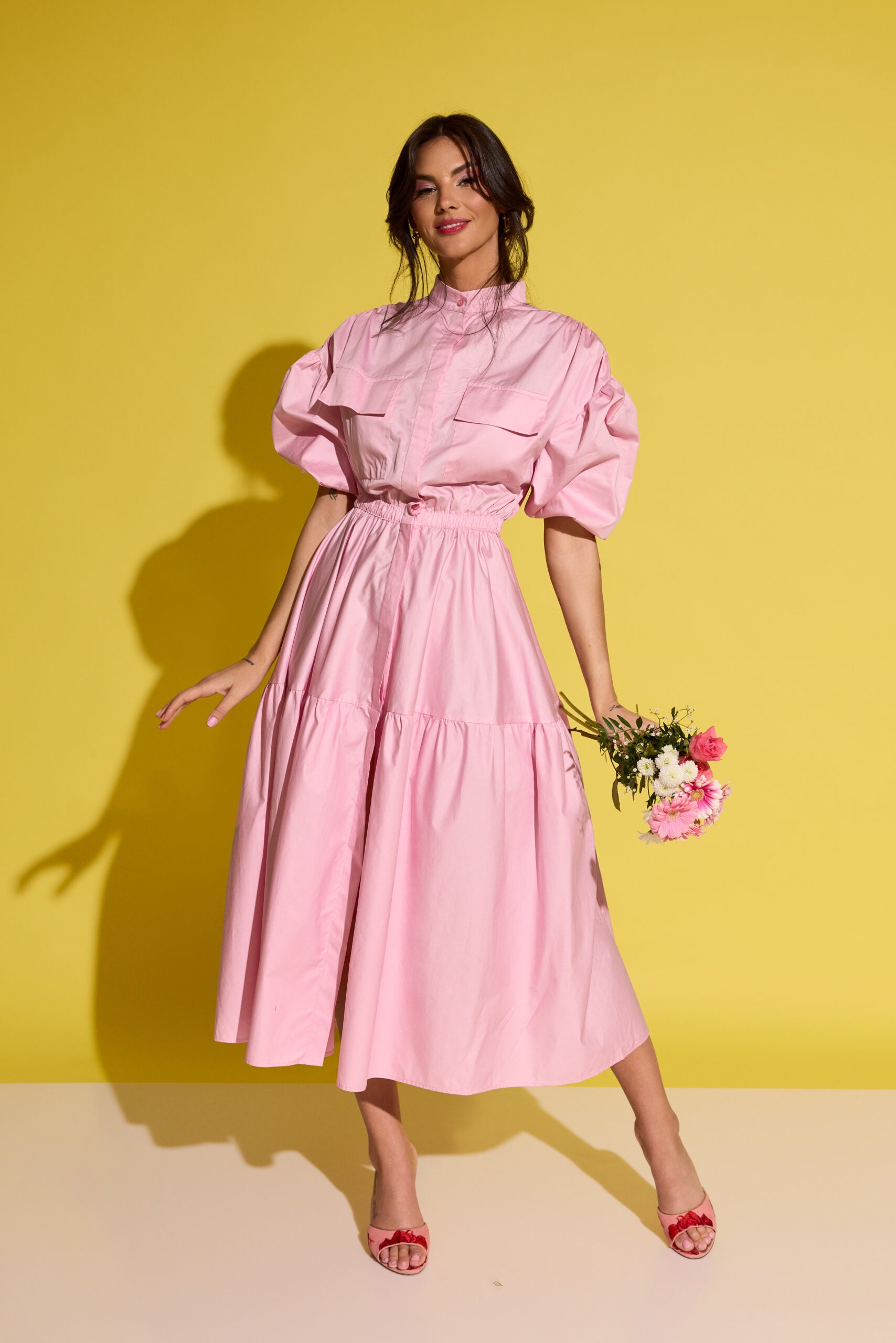 Rochie midi Cotton Candy