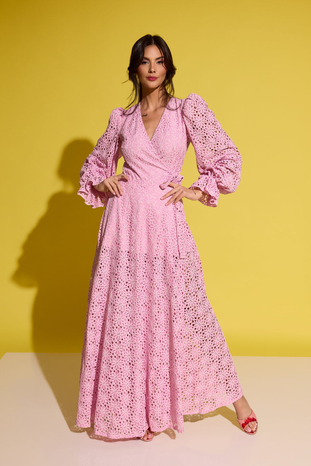 Rochie romantică Rossa din dantelă – detaliu 2