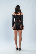Rochie mini mulată Amit – detaliu 3