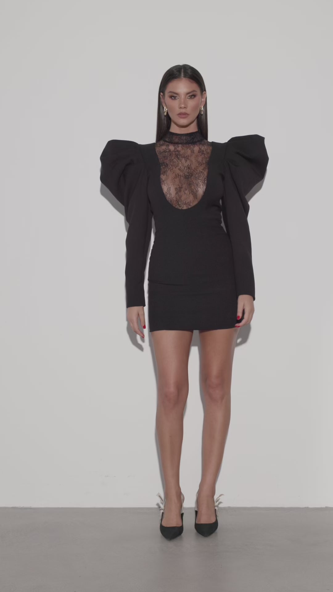Black Drama Mini Dress