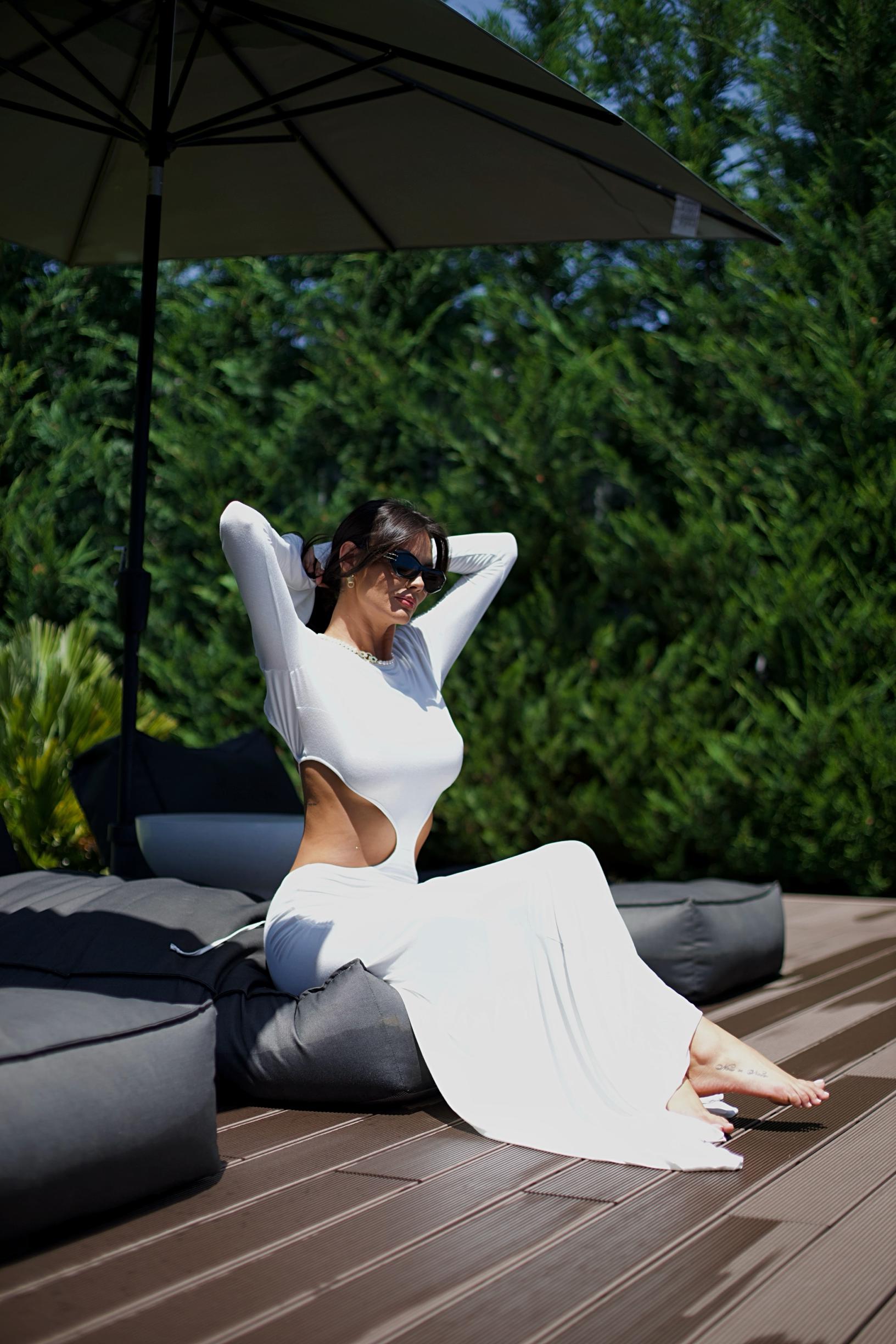 Rochie „Leya” White - imagine 4